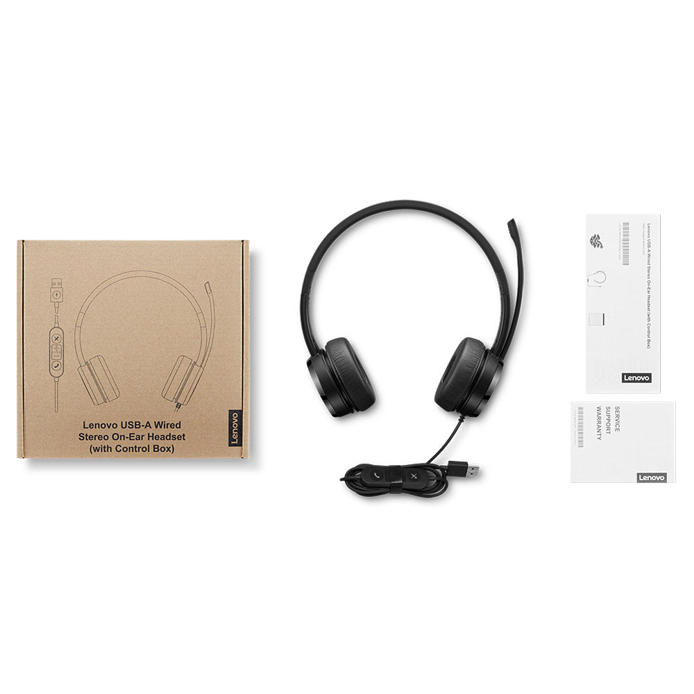 AURICULAR ESTEREO LENOVO USB + CONTROL