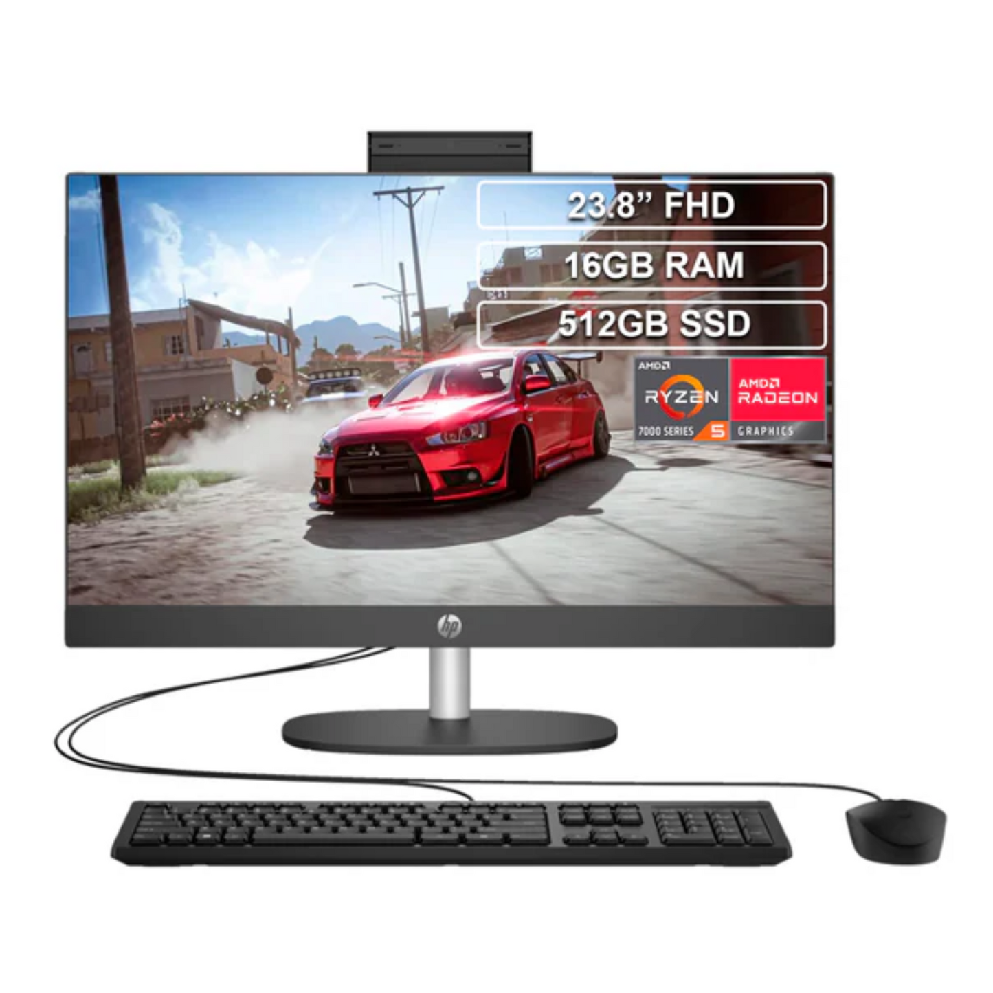 HP ProOne 245 G10 AMD Ryzen™ 5 16GB RAM/512GB, Win 11PRO