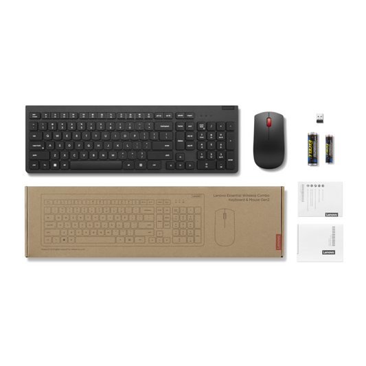 COMBO TECLADO Y MOUSE LENOVO INALAMBRICOS