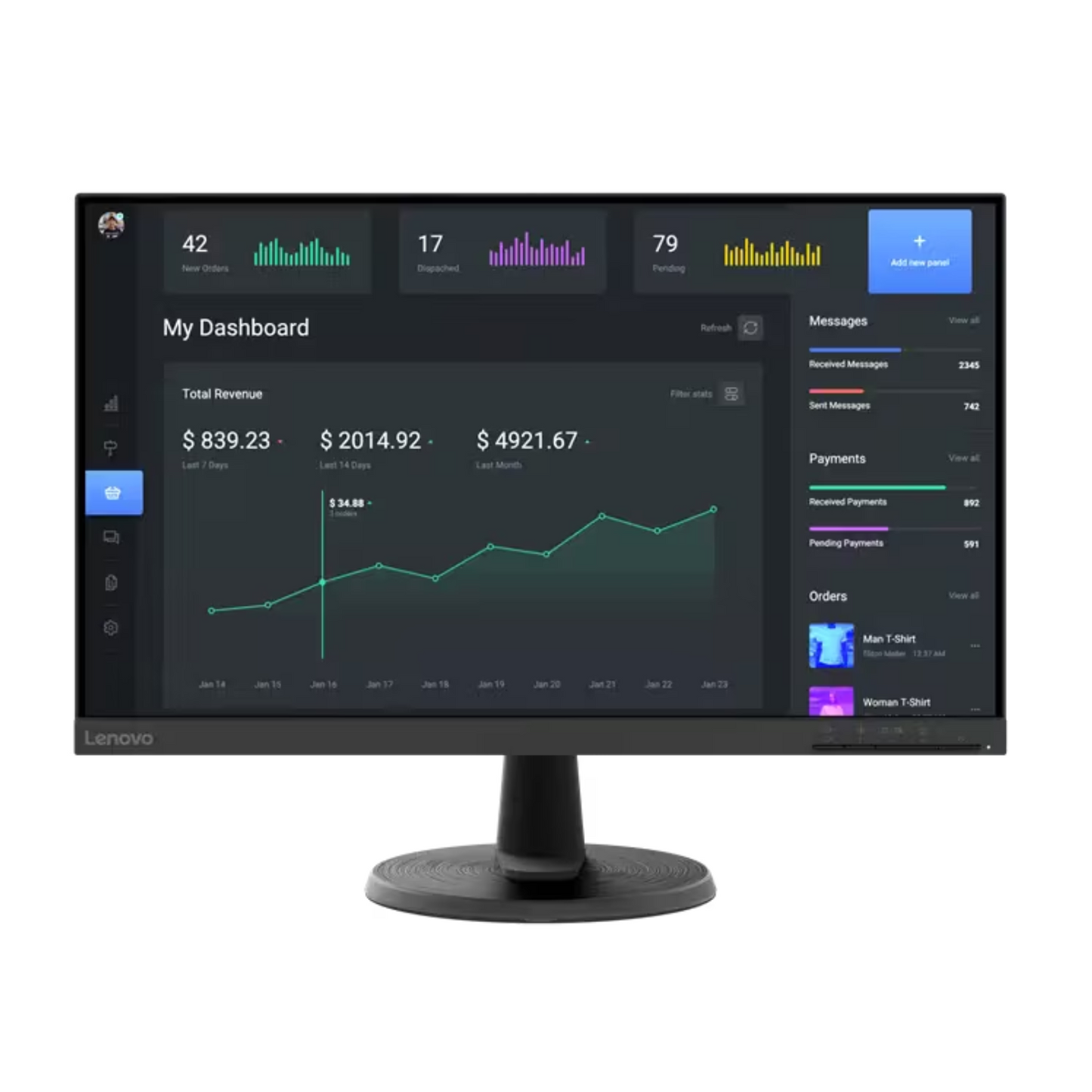 Monitor Lenovo C24-40 de 23,8"