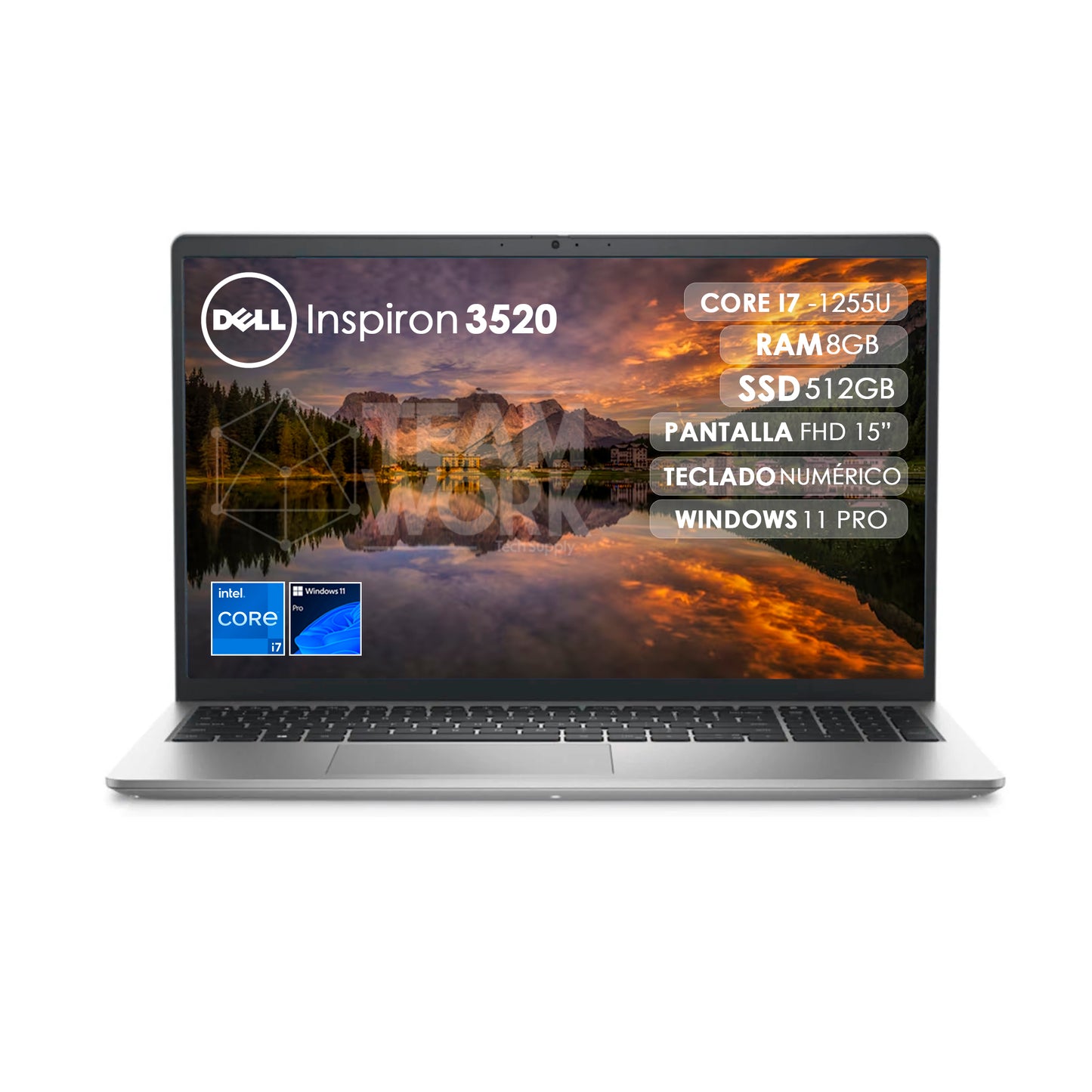 PORTATIL DELL INSPIRON 15 CORE I7 8GB/512GB