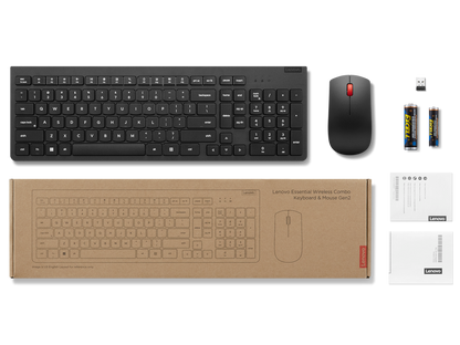 COMBO TECLADO Y MOUSE LENOVO INALAMBRICOS