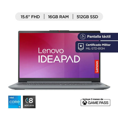 LENOVO IdeaPad Slim 3 – Core i5 • 16GB • 512GB SSD • 14" FHD Táctil